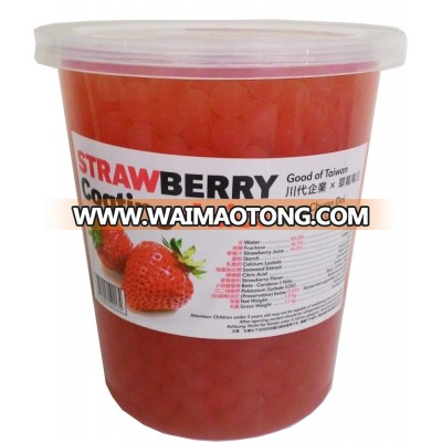 1KG pack Strawberry coating juice boba