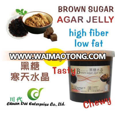 Taiwan bubble tea Brown Sugar ager jelly Taiwan food