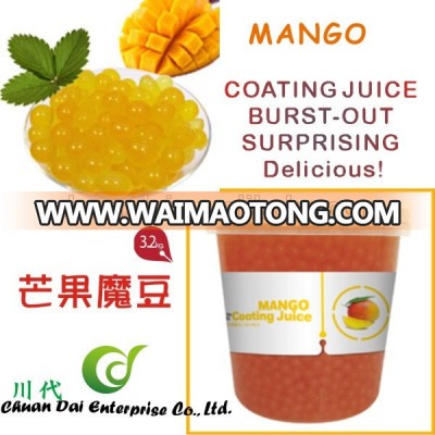 Taiwan bubble tea Mango coating juice boba